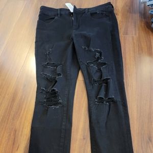 Black Distressed jeans